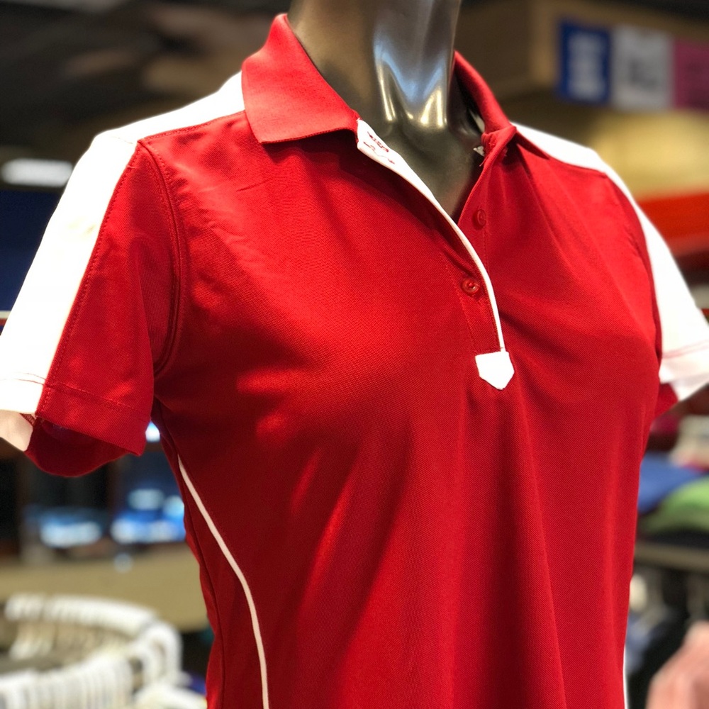 Chestnut Hill Women’s Polo 100% Polyester Red